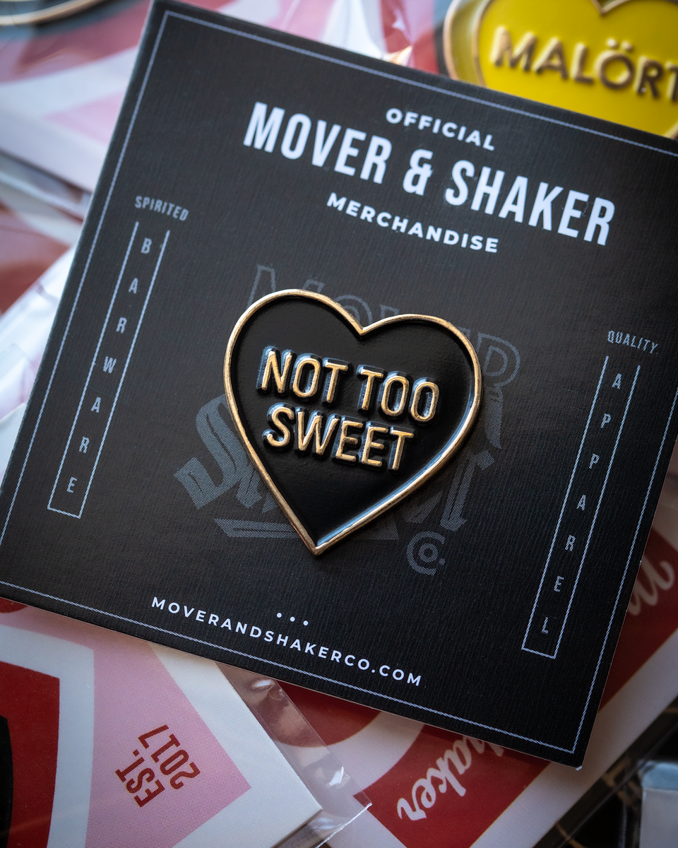 Valiant Hearts Yonder CD サイン入り ポストハードコア Not Too Sweet Heart Enamel Pin | Bartender Enamel Pin – Mover