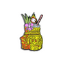 Flaming Tiki Drink Nerd Pins Pin