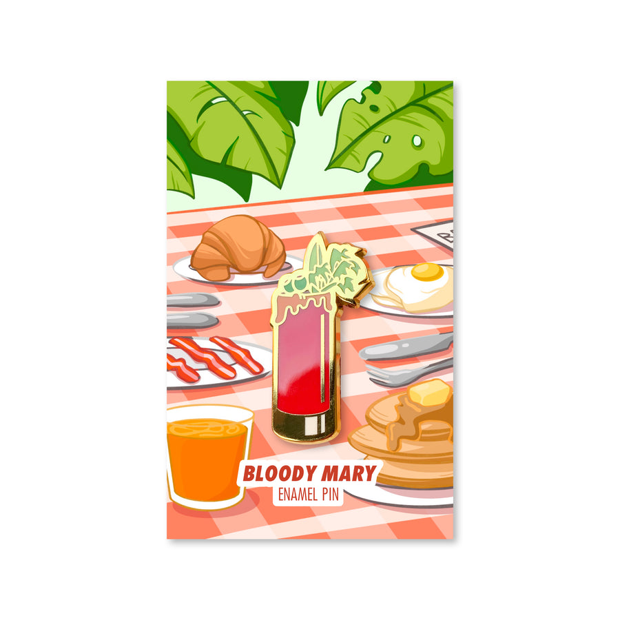 Blood Mary Cocktail Critters Pin
