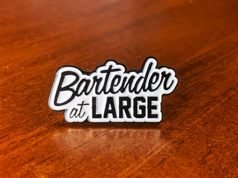 Bartender at Large Classic Logo Pin