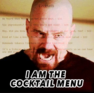 I Am The Cocktail Menu Pin