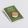 Tiny Enamel Bagel & Lox Food Lapel Pin