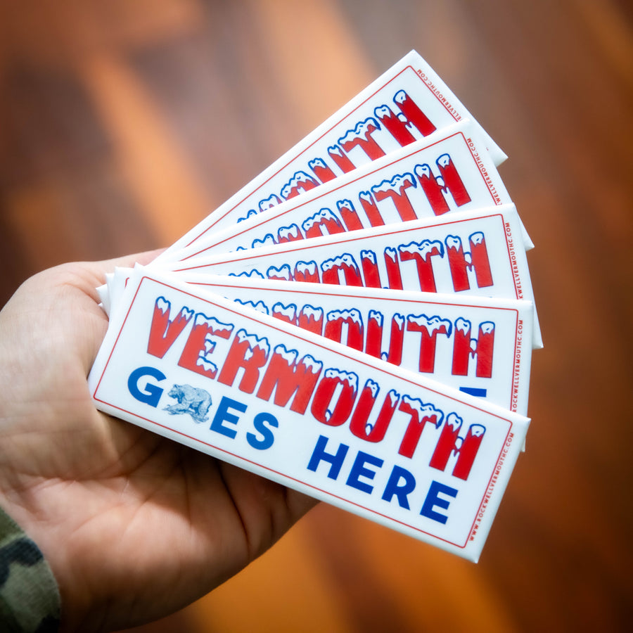Vermouth Goes Here Sticker