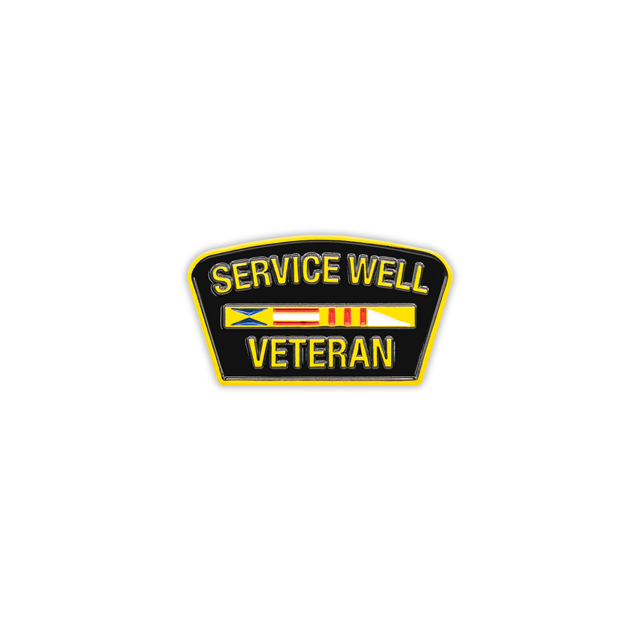 Service Well Veteran Pin