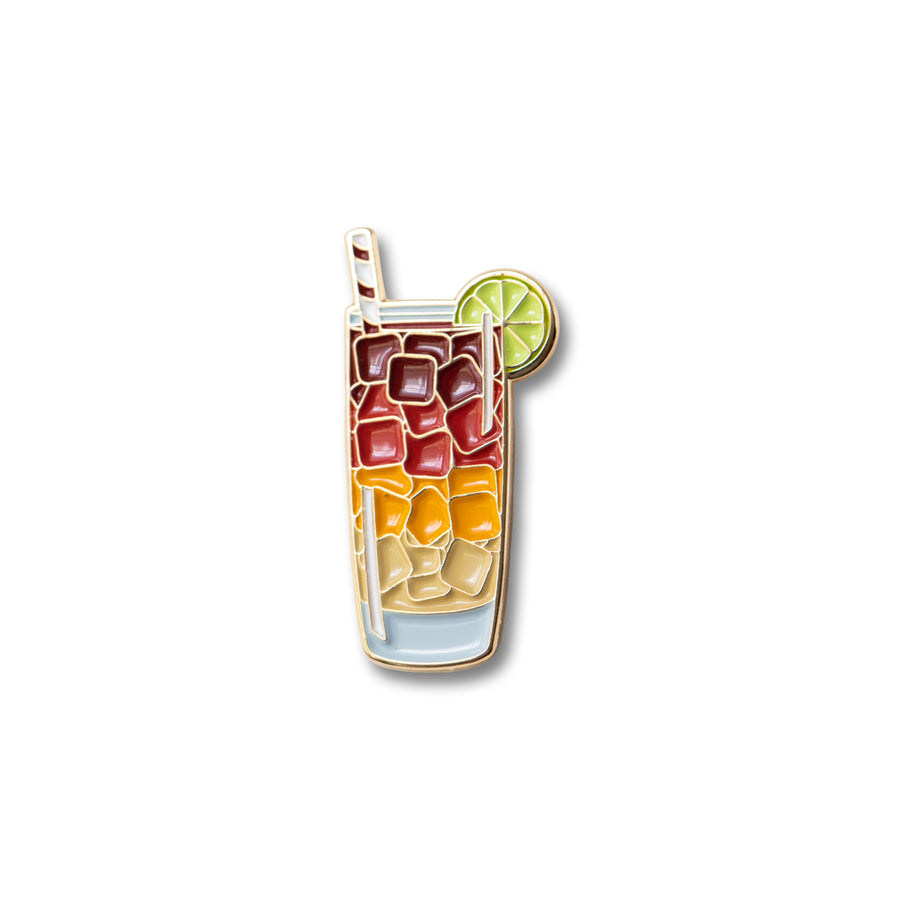 Dark and Stormy Cocktail Pin