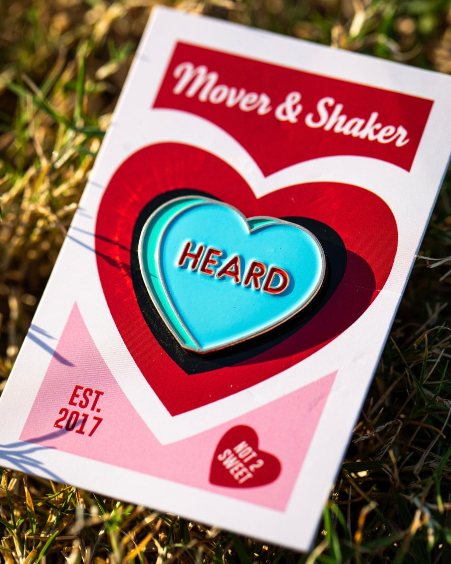 Heard Sweethearts Pin