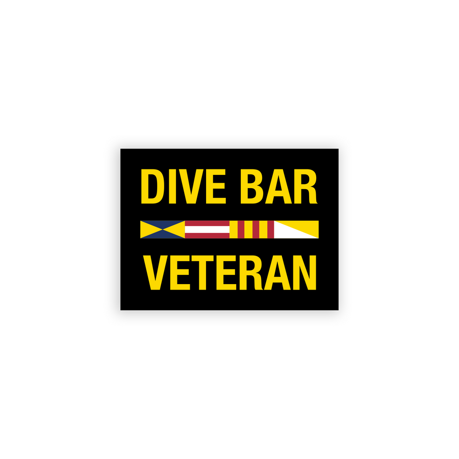 Dive Bar Veteran Bumper Sticker