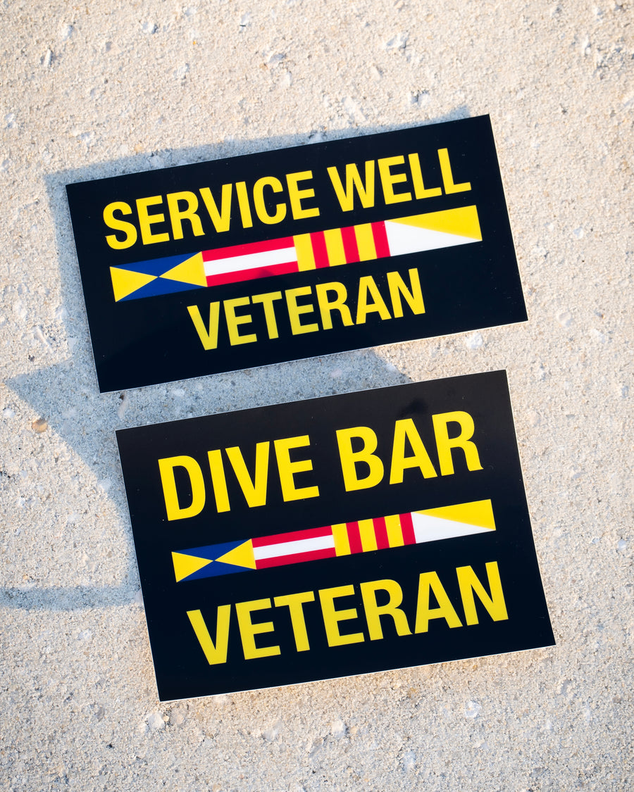 Dive Bar Veteran Bumper Sticker