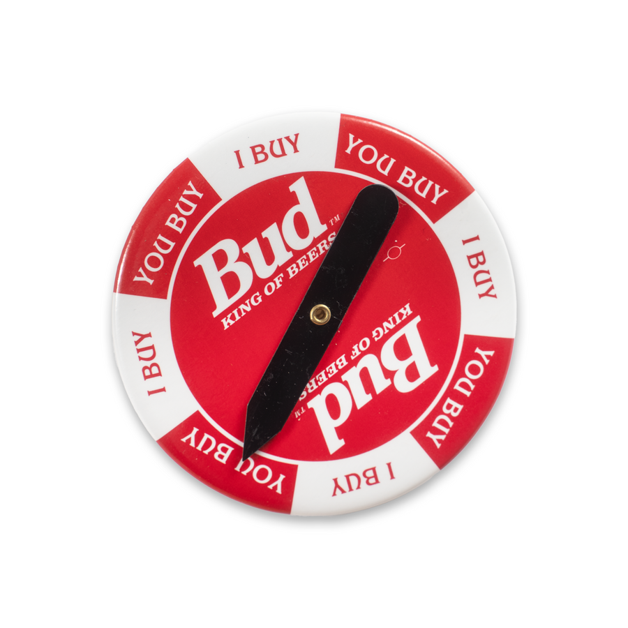 Budweiser 'King of Beers' Spinner Button