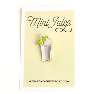 Mint Julep Cocktail Pin