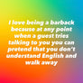 I Am Just A Barback Enamel Pin