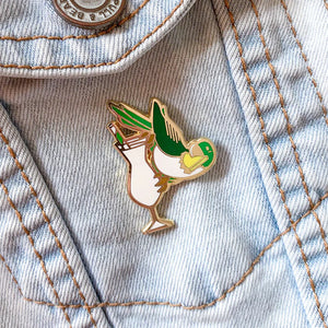 Parakeet Colada Pin