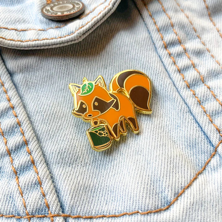 Tanuki Matcha Pin