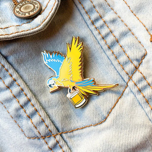 Gin & Juice Parrot Pin