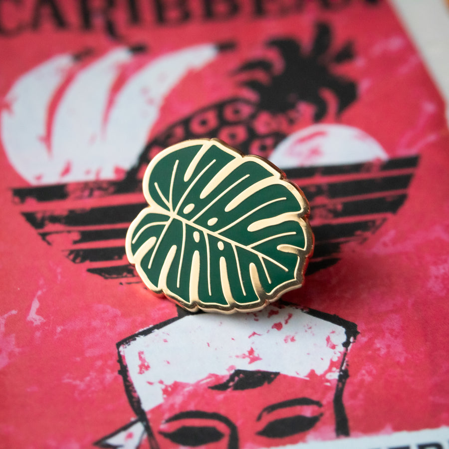 Monstera Enamel Pin