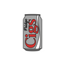Fridge Cigarette Diet Coke Enamel Pin