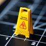 Miniature Wet Floor Sign (Metal - 1.05")