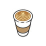 Hot Latte Coffee Pin
