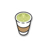 Hot Matcha Latte Pin