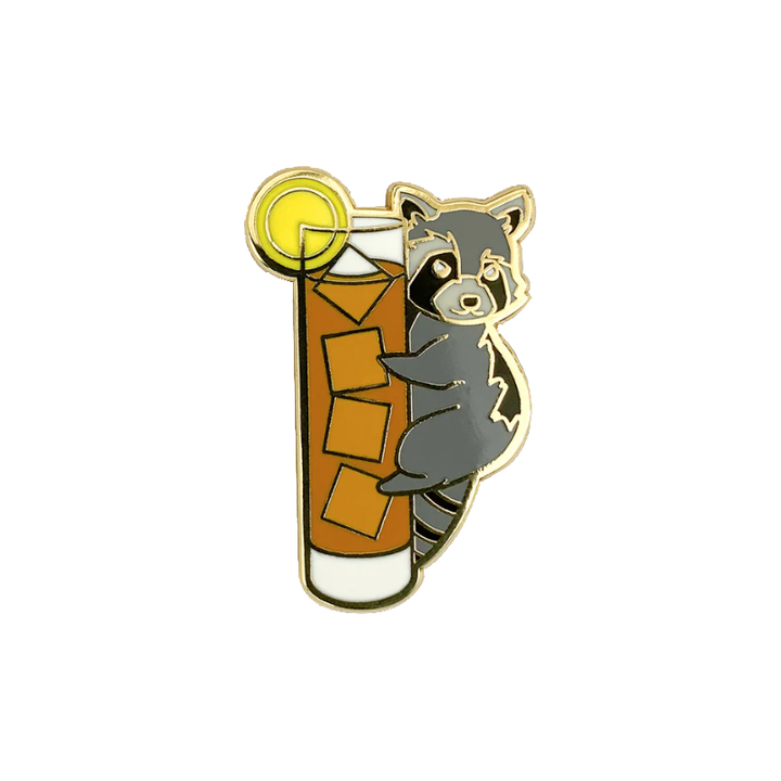 Trash Panda Iced Tea Pin