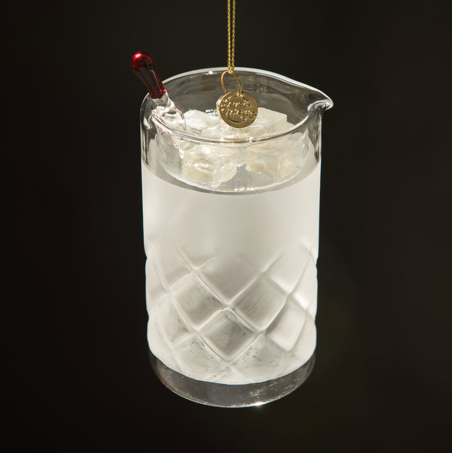 Bar Mixing Glass Holiday Ornament