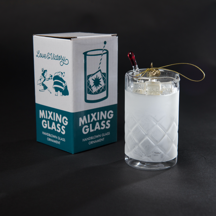 Bar Mixing Glass Holiday Ornament