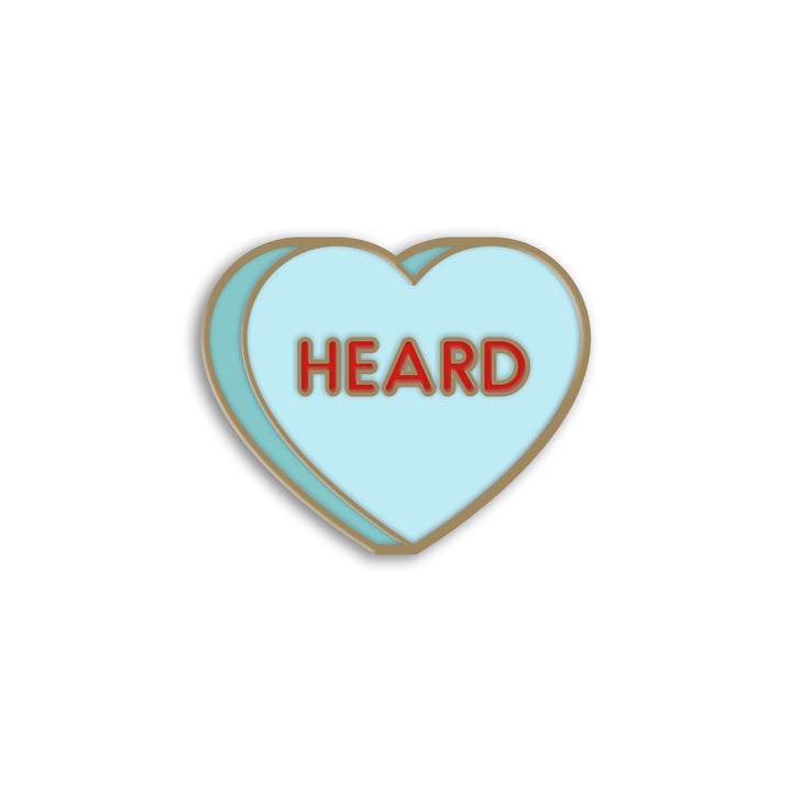 Heard Sweethearts Pin