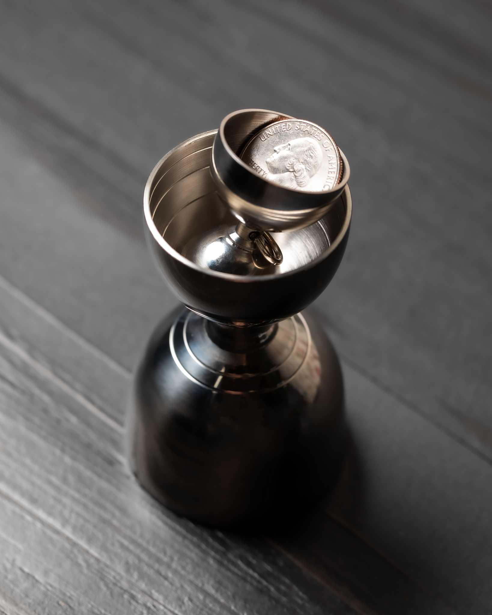 The Bell Jigger, Brushed Finish – Mover & Shaker Co