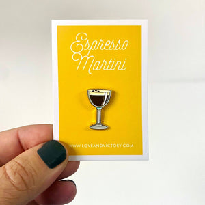 Espresso Martini Cocktail Pin