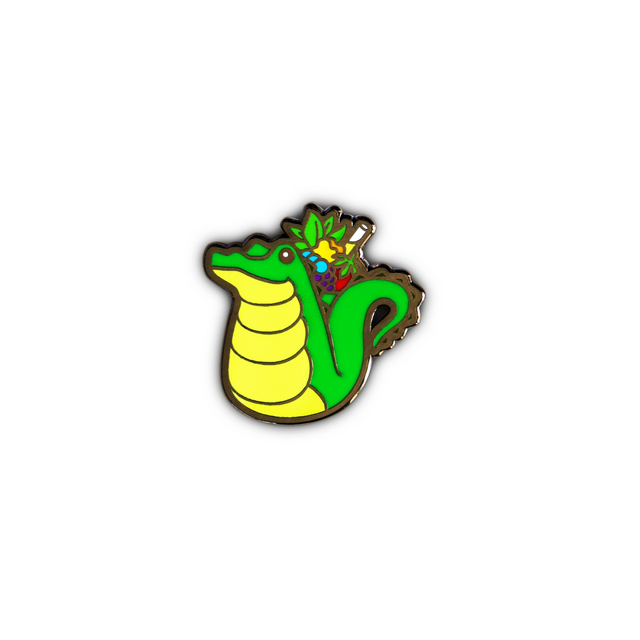 Quirky Tiki Series // Alligator Hard Enamel Pin
