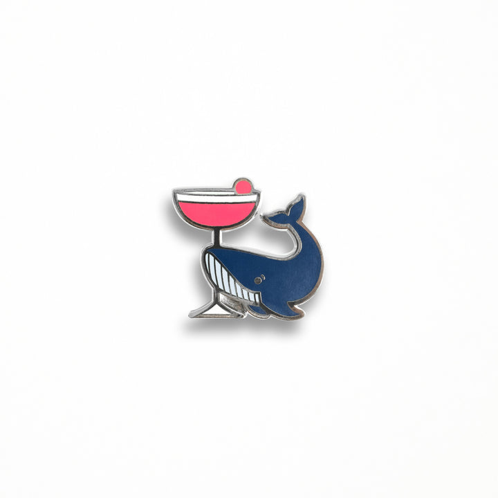 Clover Whale Pin