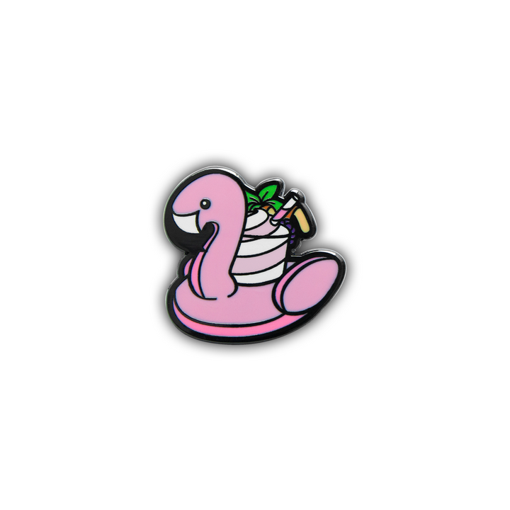 Quirky Tiki Series // Flamingo Hard Enamel Pin