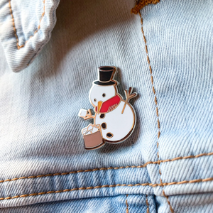 Frosty Snowman x Christmas Chocolate Cocktail Critters Pin