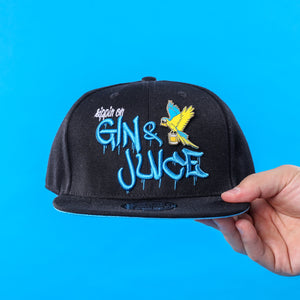 Gin & Juice Parrot Snapback Hat