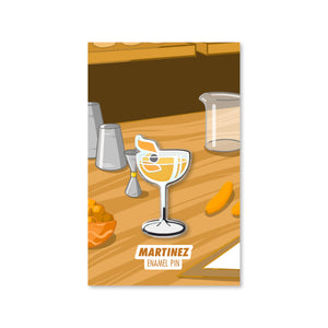 Martinez Cocktail Critters Pin