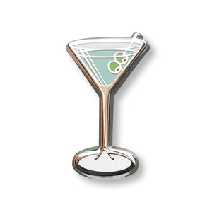 Martini Cocktail Critters Pin