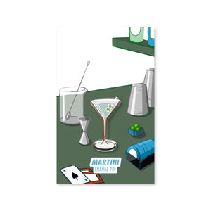 Martini Cocktail Critters Pin