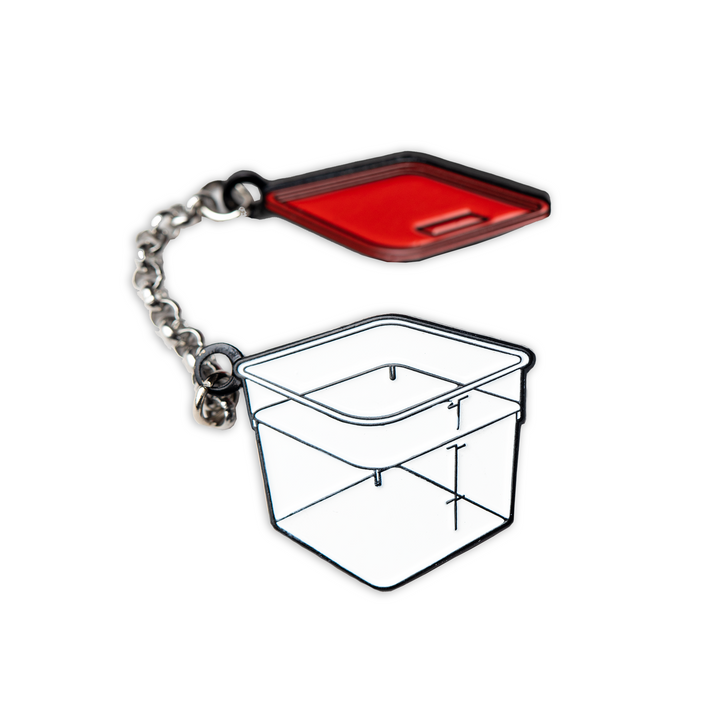 Red Lid Storage Container Pin