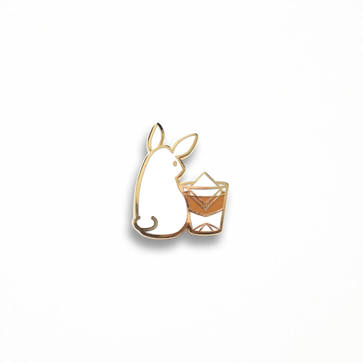 Rabbit Whisky Pin