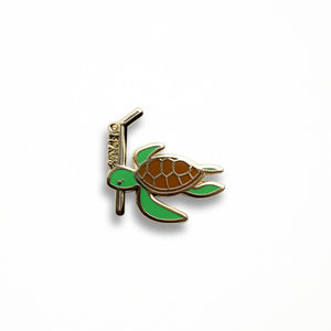 Turtle (No Straws) Pin