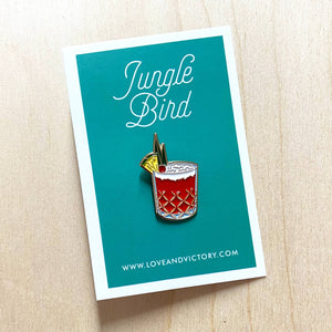 Jungle Bird Cocktail Enamel Pin