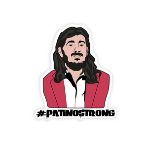 Patience and Fortitude #PATINOSTRONG Enamel Pin & Sticker